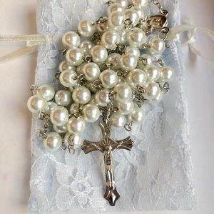 Accessories - Beautiful Rosary with lace pouch Accessories - Beautiful Rosary with lace pouch